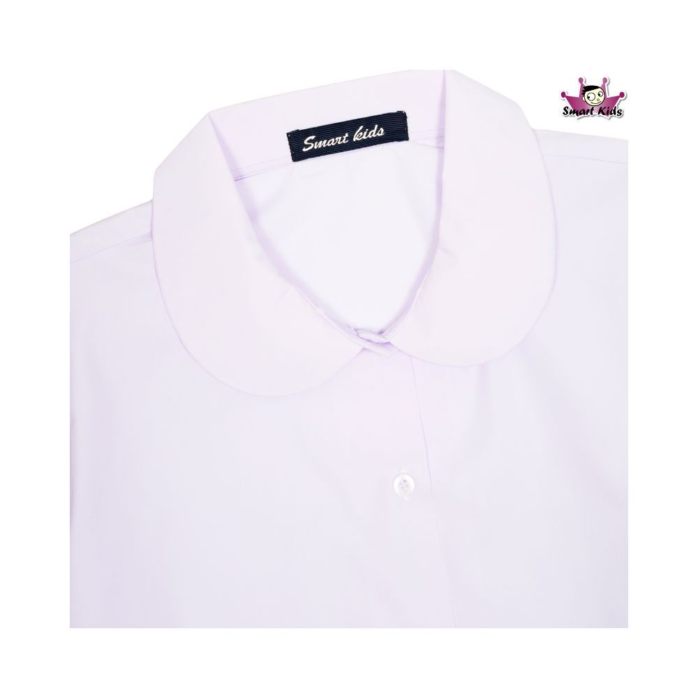 สมาร์ทคิดส์ เสื้อนักเรียน คอบัวผ่าตลอด สีขาว ไซส์ 30