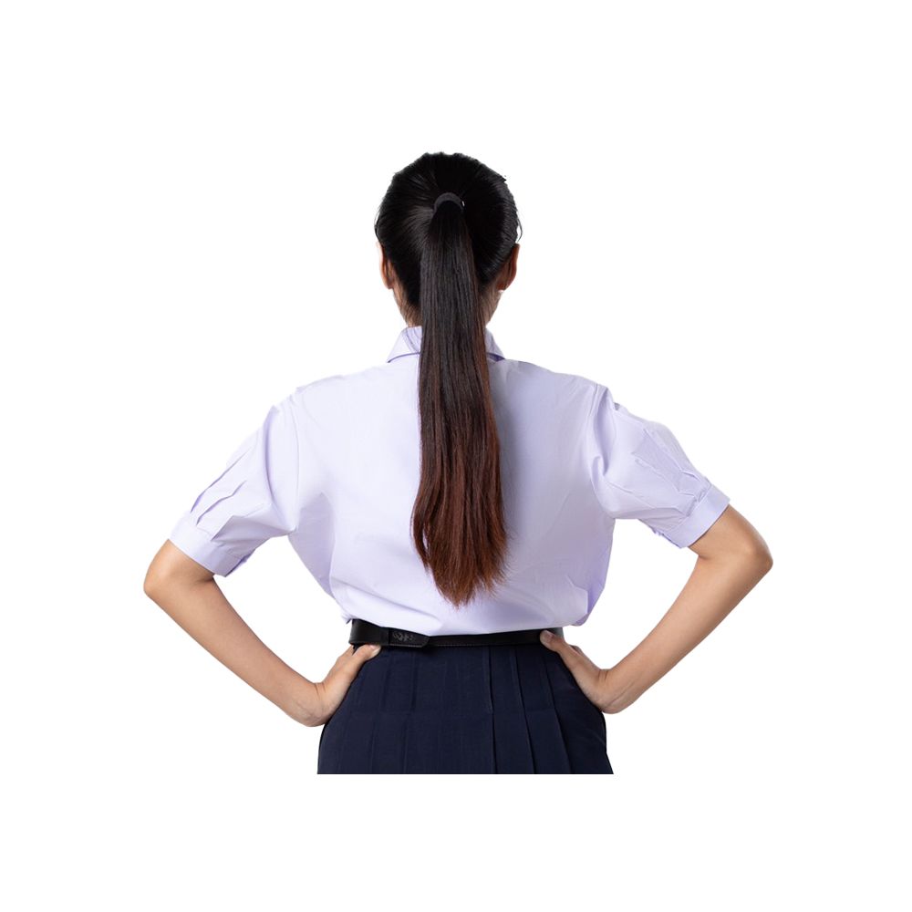 COOLKIDZ เสื้อนักเรียนหญิง มัธยมปลายแขนพอง สีขาว ไซส์ 42
