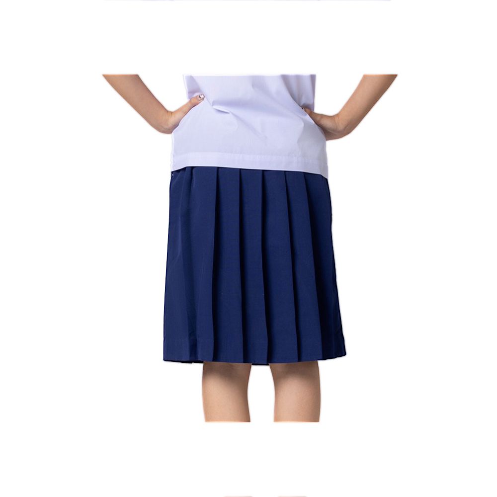 COOLKIDZ กระโปรงนักเรียนจีบรอบ สีกรมท่า ไซส์ 20X23 นิ้ว