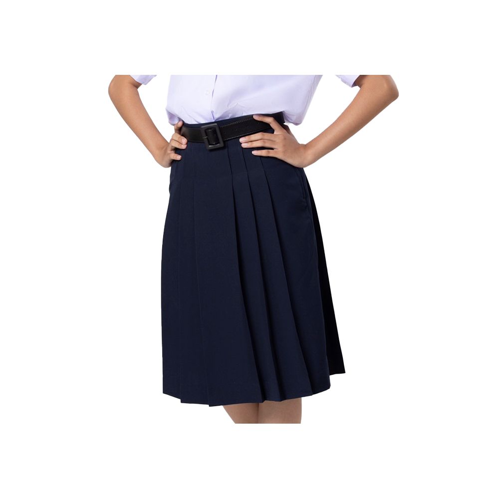 A-CONCEPT กระโปรง 6 จีบ สีกรมท่า ไซส์ 25X30 นิ้ว