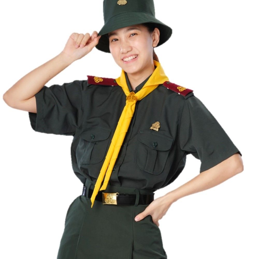 น้อมจิตต์ เสื้อเนตรนารี สีเขียว ไซส์ 38