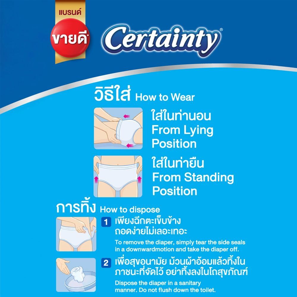 เซอร์เทนตี้กางเกงอนามัยเดย์แพ้นส์ L34