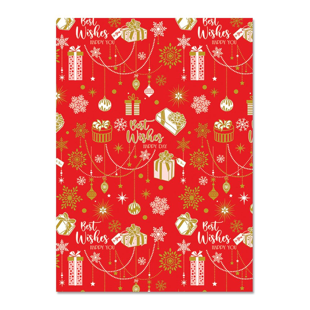 กระดาษห่อของขวัญ มุก 2 สี คละสี (คละแบบ)