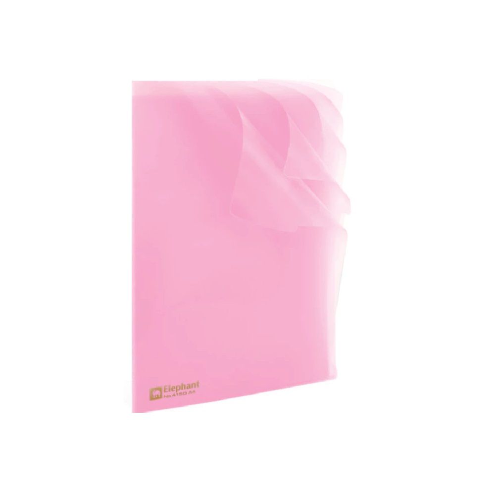 ELEPHANT PLASTIC FOLDER A4 415D (ASSORTED)