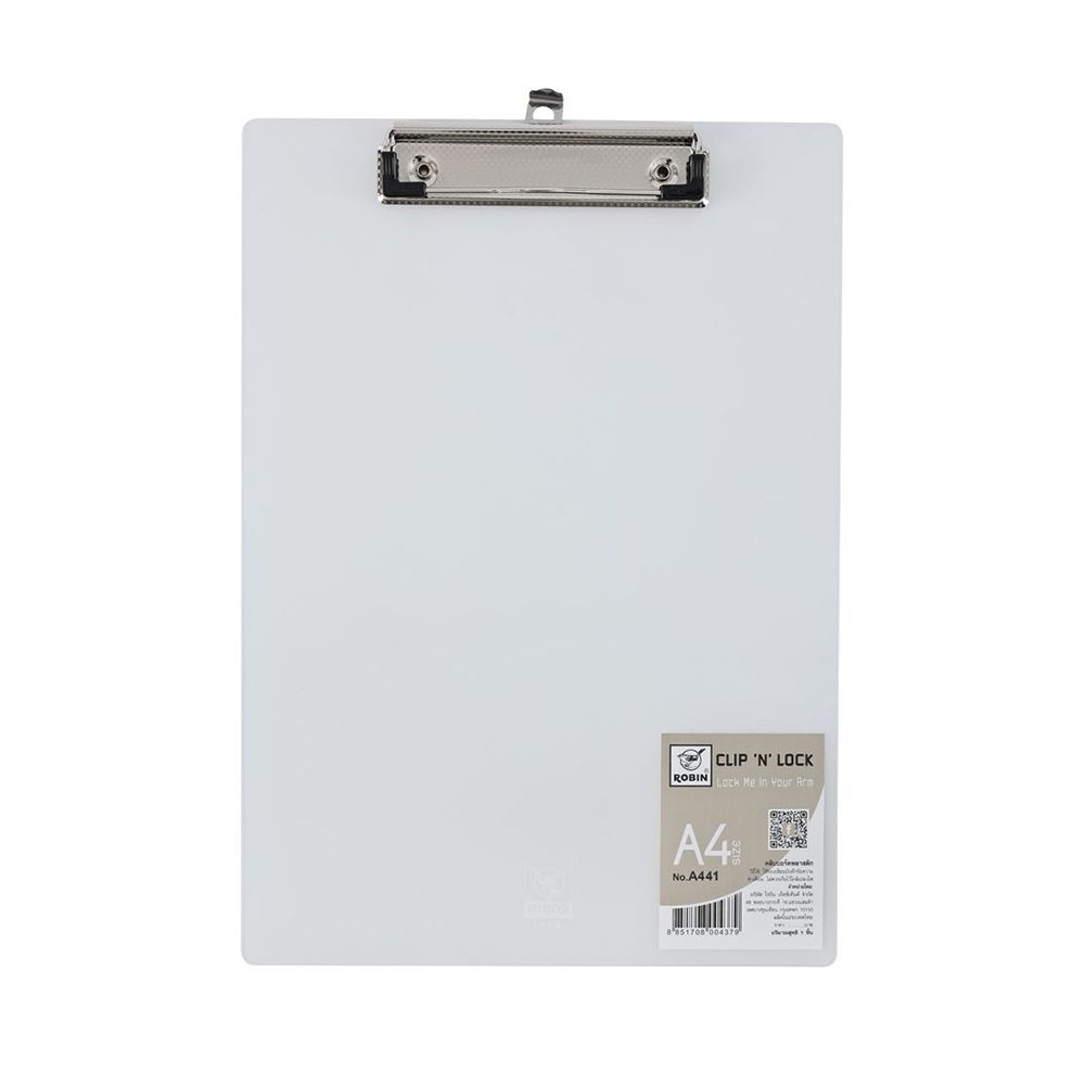 ROBIN CLIP BOARD PP A4 NO.A441