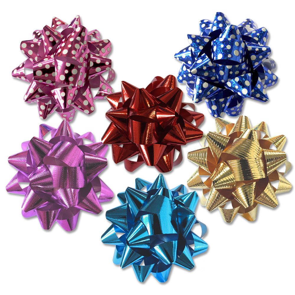 โบว์ดอกขนาดใหญ่ คละสี (คละแบบ)