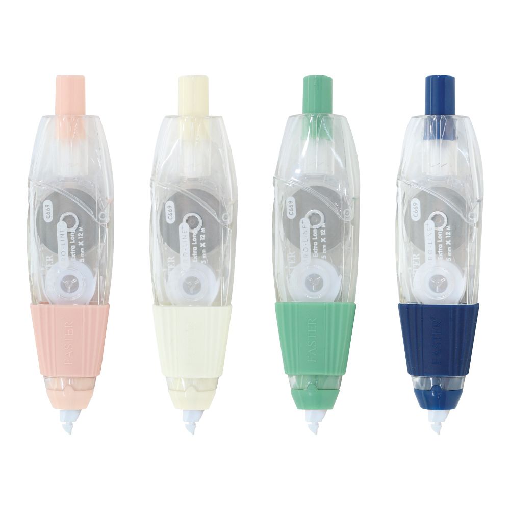 ฟาสเตอร์ เทปลบคำผิด C669 12 ม. X 5 มม. (คละแบบ)