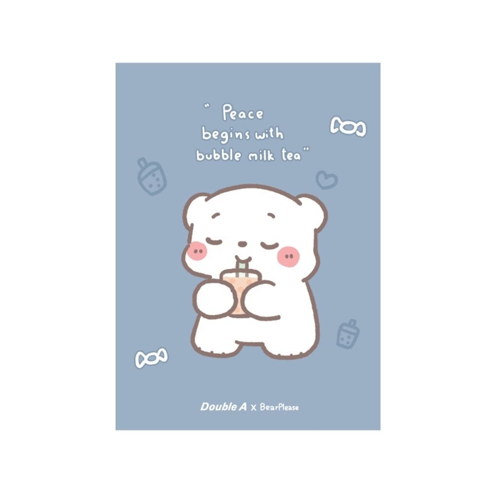 ดั๊บเบิ้ล เอ สมุดมุงหลังคาBEARPLEASE A5 80G 30แผ่น