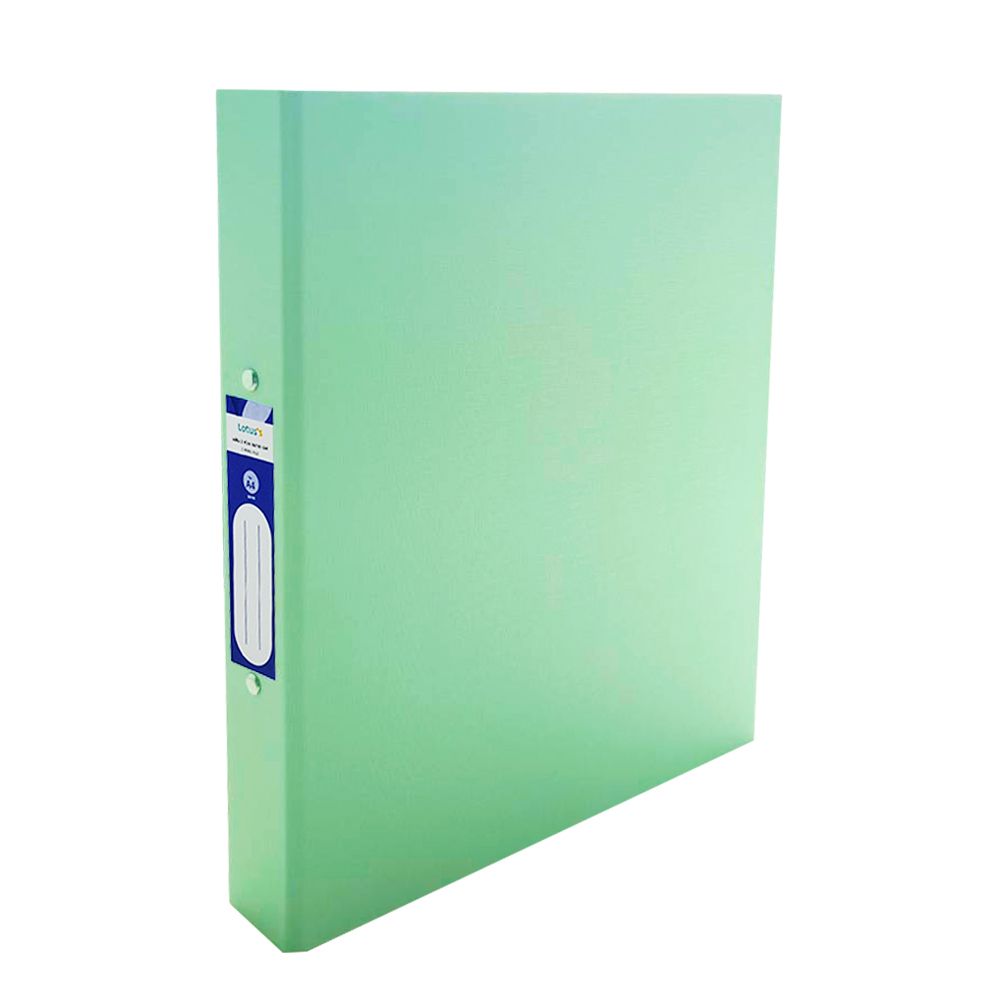 LOTUS 2 RING BINDER GREEN PASTEL P1