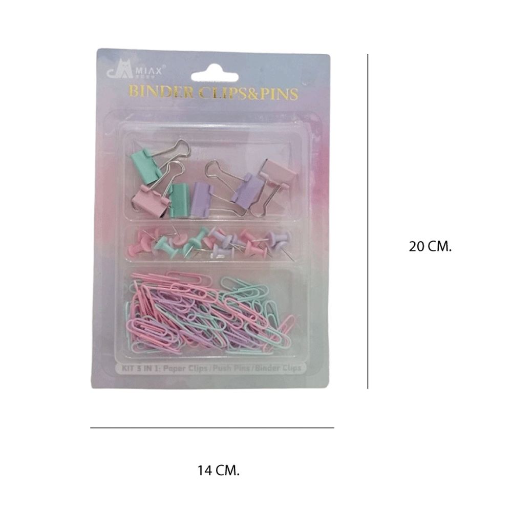 เซ็ตหมุด+คลิปหนีบกระดาษ
