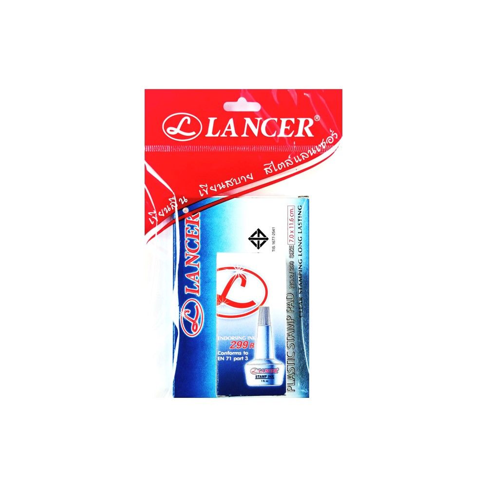 LANCER STAMP PAD+ INK NO.2 BLUE