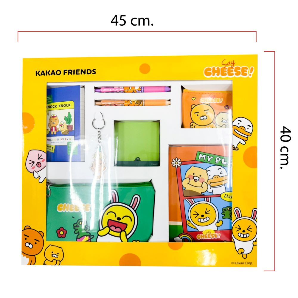 GIFT SET KAKAO FRIENDS STATIONERY SAY CHEESE THEME(ASSORTED)