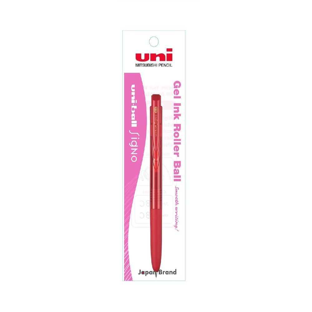 UNI ปากกาเจลซิกโน่ RT1 สีแดง 0.5 มม.