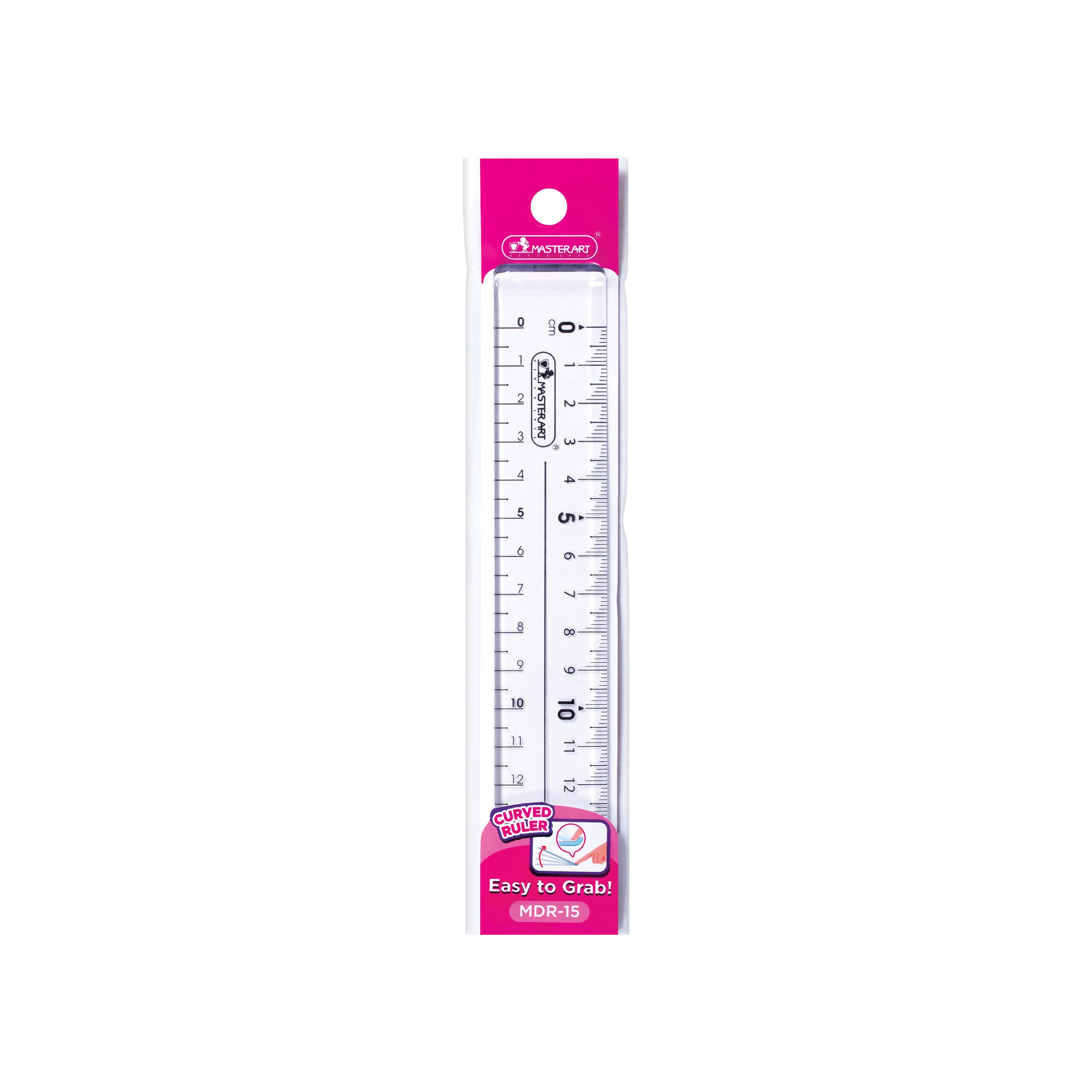 MASTER ART DUAL SIDED SCALE RULER 15 CM