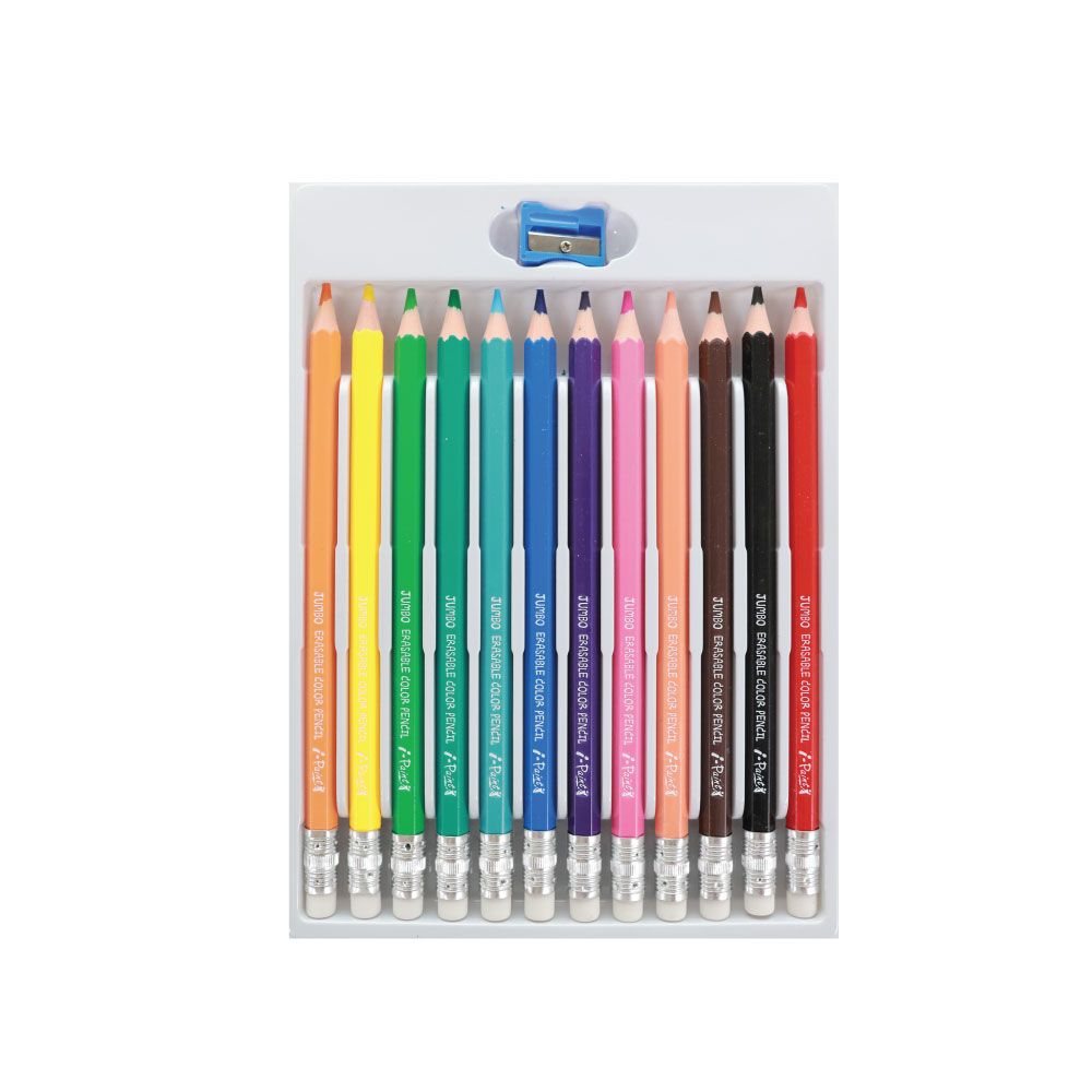 I-PAINT ดินสอสีจัมโบ้ลบได้ 12 สี