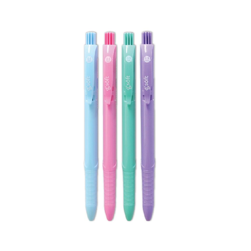 G SOFT GEL PEN 0.5 MM PACK 4 ACT-FAN