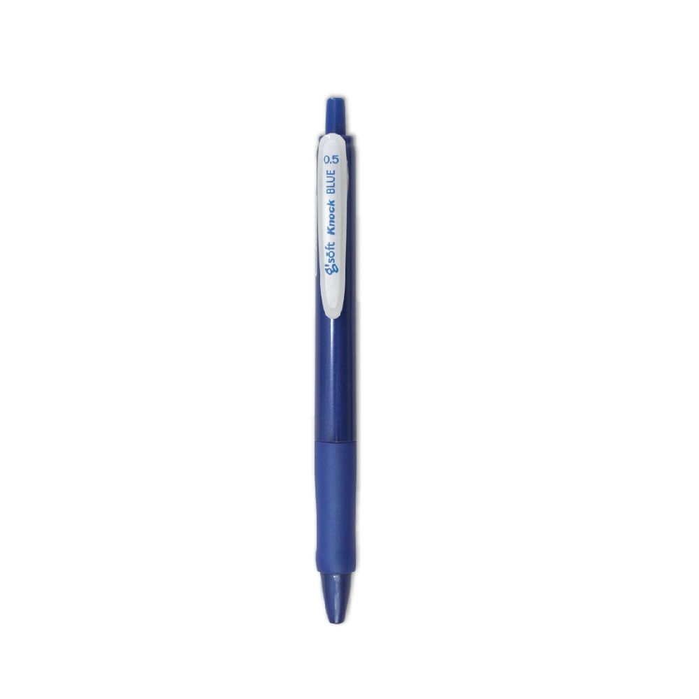 G SOFT KNOCK GEL BALLPOINT PEN BLUE 0.5 MM