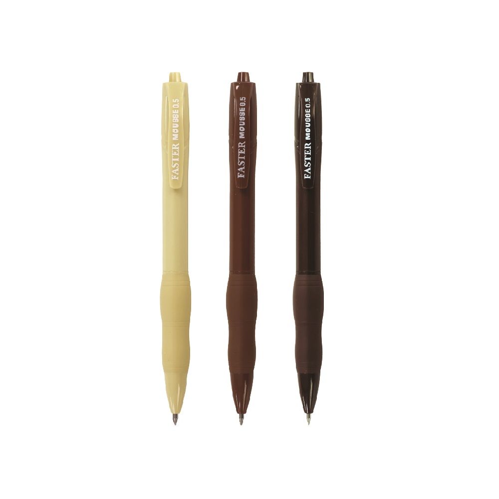 FASTER GEL PEN COFFEE COLOR 0.5 MM PACK 3