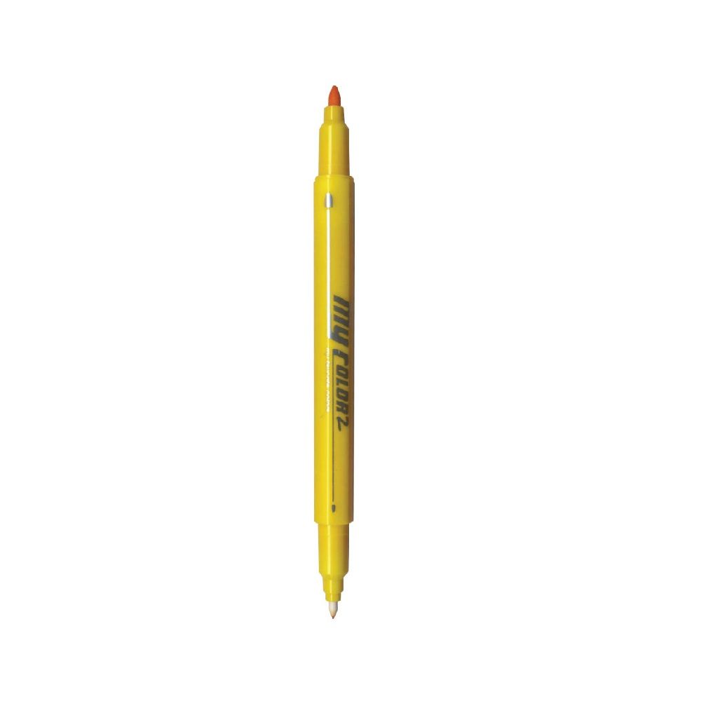 DONG-A มายคัลเลอร์ ปากกา 2 หัว สีเหลือง