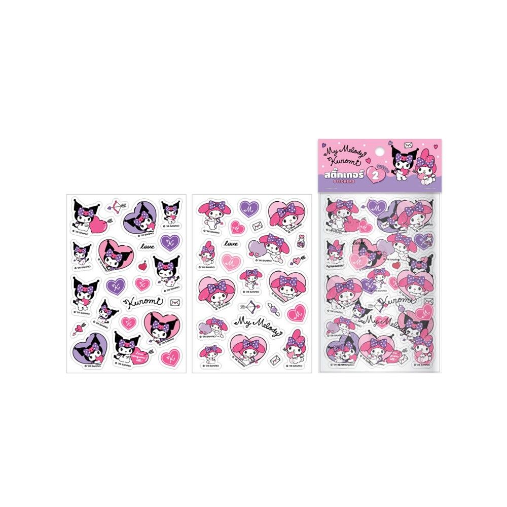 สติ๊กเกอร์ตกแต่ง SANRIO MMKUSTLT 04 แพ็ค 2 (คละแบบ)