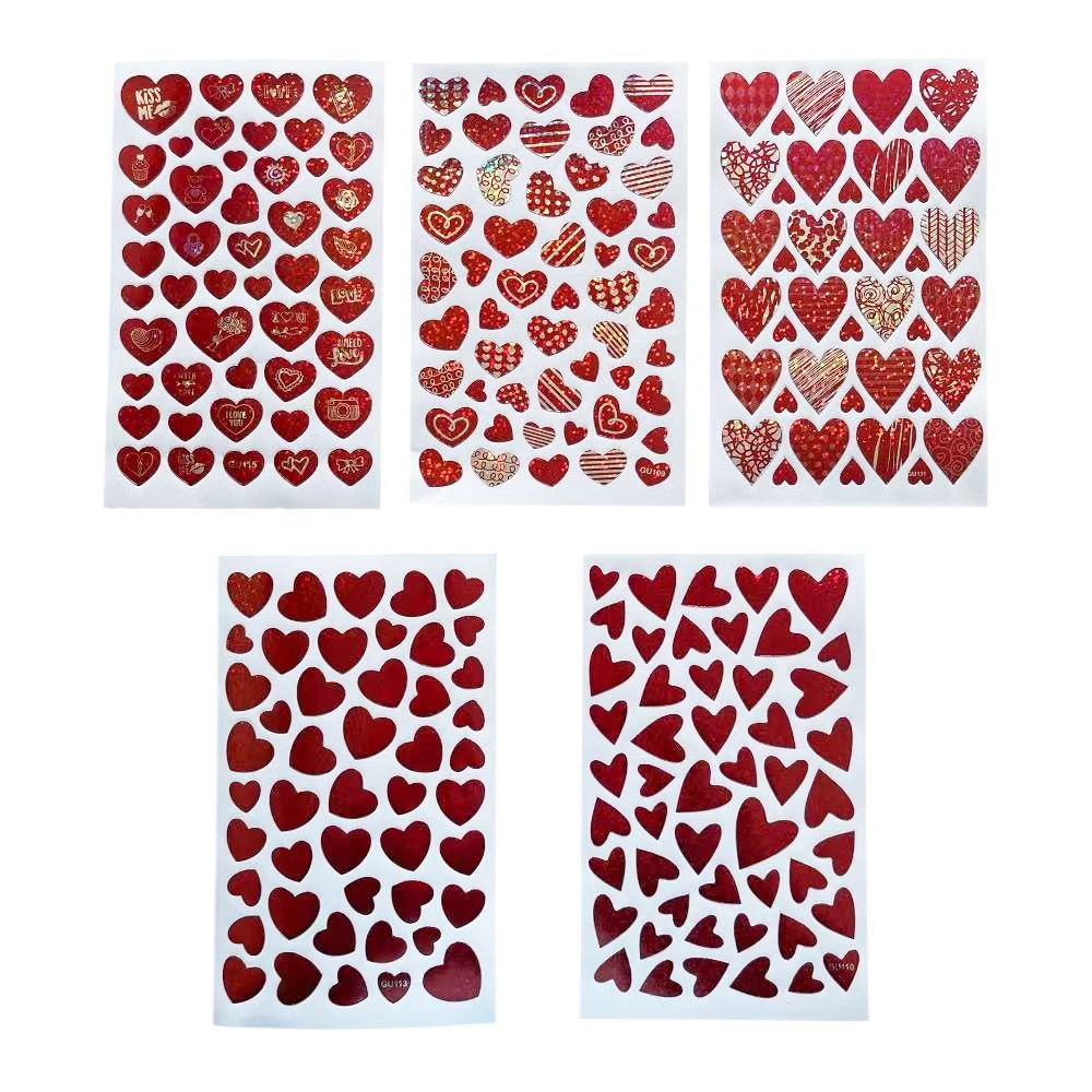 สติ๊กเกอร์วาเลนไทน์ แพ็ค 5 (คละลาย)