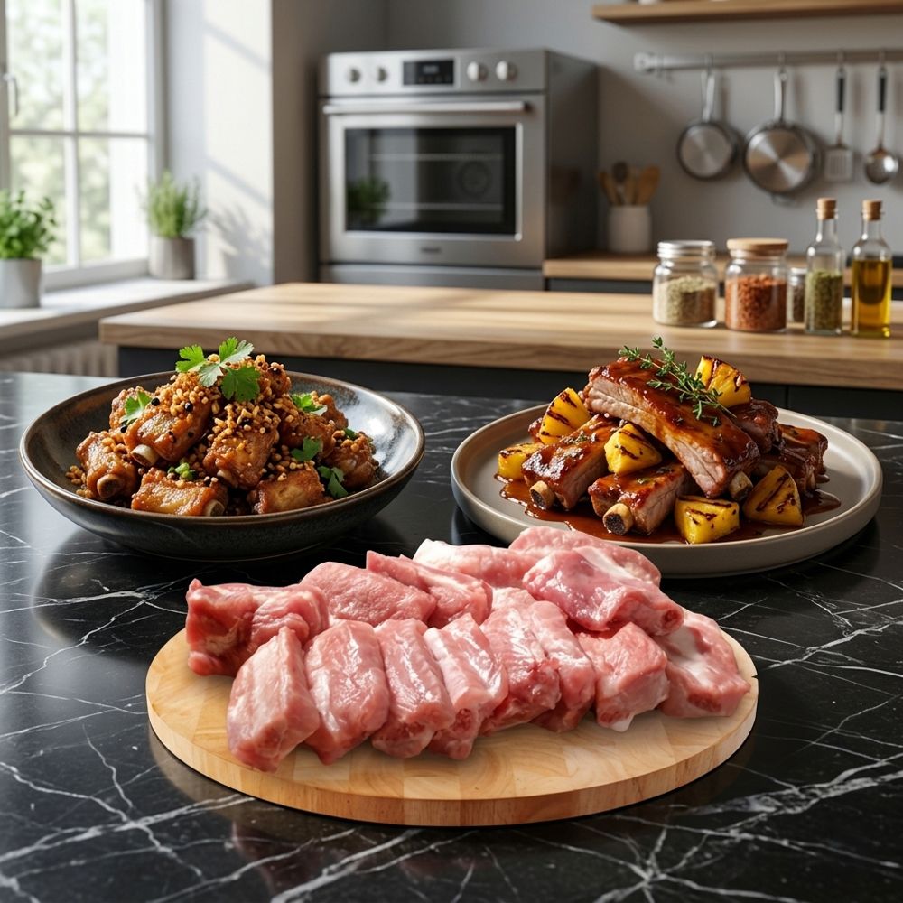 ซี่โครงหมูหั่นเส้น กก.ละ