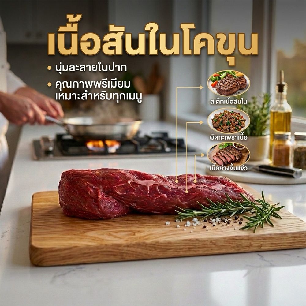 เนื้อสันในโคขุน กก.ละ