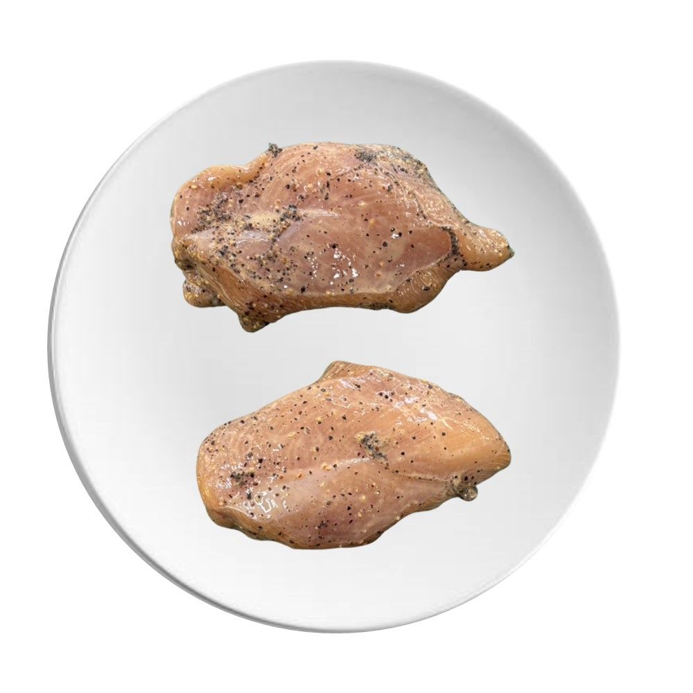 อกไก่หมักนุ่ม รสพริกไทยดำแช่แข็ง 260 กรัม