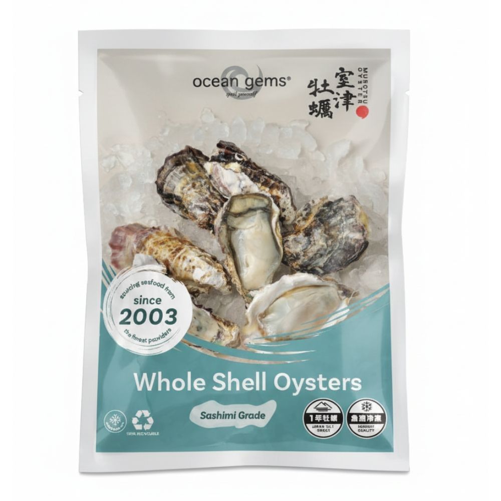 OCEAN GEMS FROZEN SASHIMI OYSTER 12 PCS. 750 G