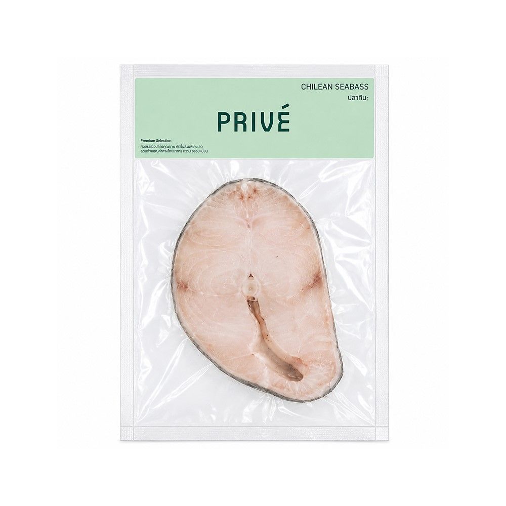 PRIVE FROZEN CHILEAN SEABASS STEAK 180 G