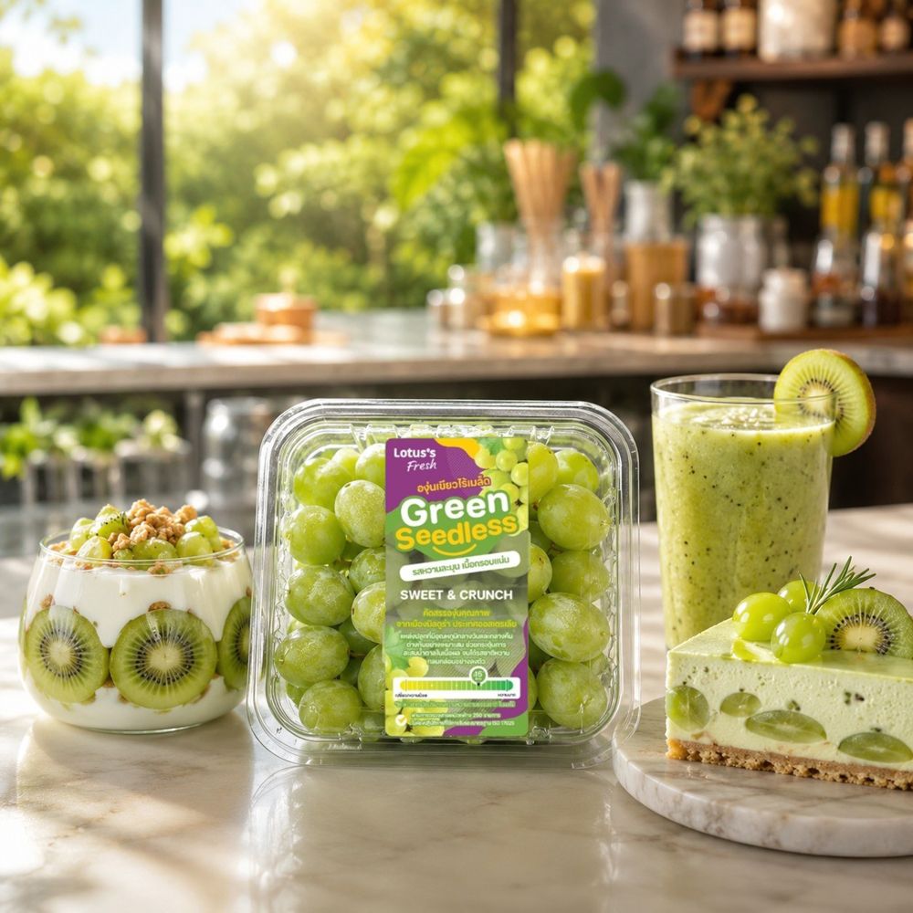 AUSTRALIAN GREEN SEEDLESS GRAPE PACK 700 G