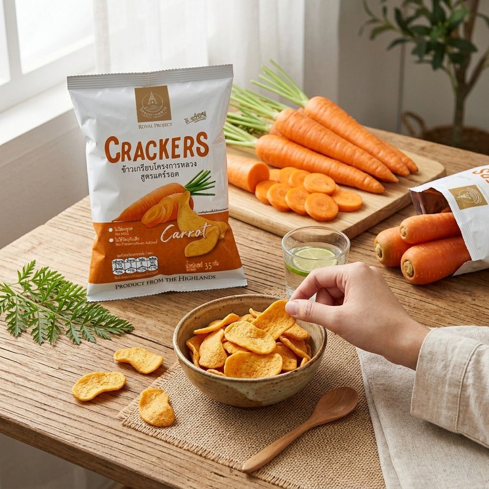 ROYAL PROJECT CARROT CRACKERS 35 G