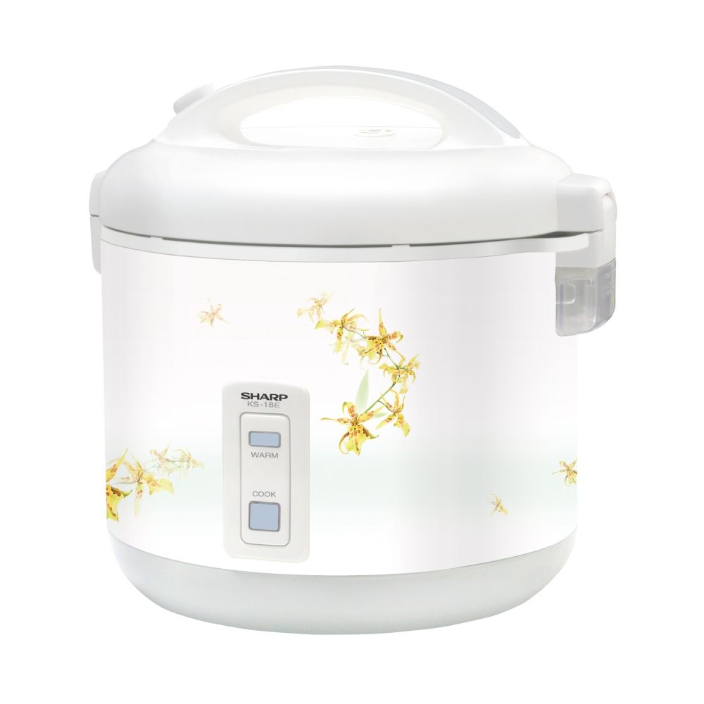 SHARP หม้อหุงข้าวอุ่นทิพย์ 1.8 ล. #KS-18E (คละแบบ)