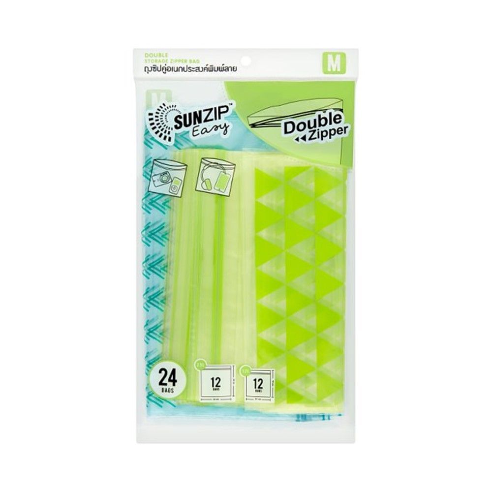 SUNZIP DB SIPPER BAGS MIX M 24 PCS.