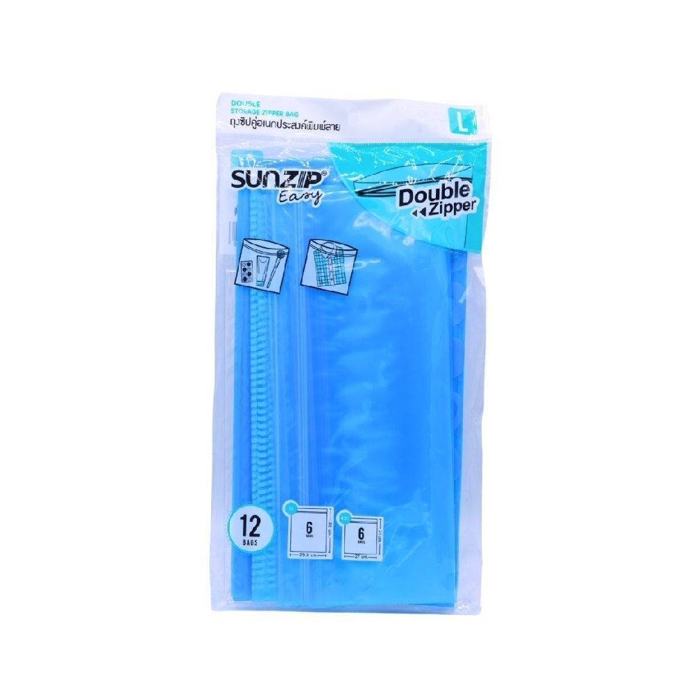 SUNZIP DB SIPPER BAGS MIX L 12 PCS