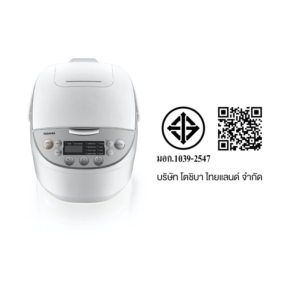 TOSHIBA#RC-T10DR1หม้อหุงข้าวดิจิตอล 1ล