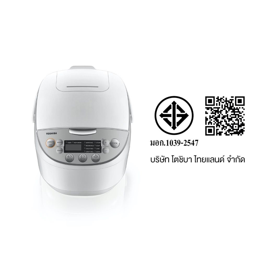 TOSHIBA หม้อหุงข้าวดิจิตอล 1.8ล RC-T18DR1