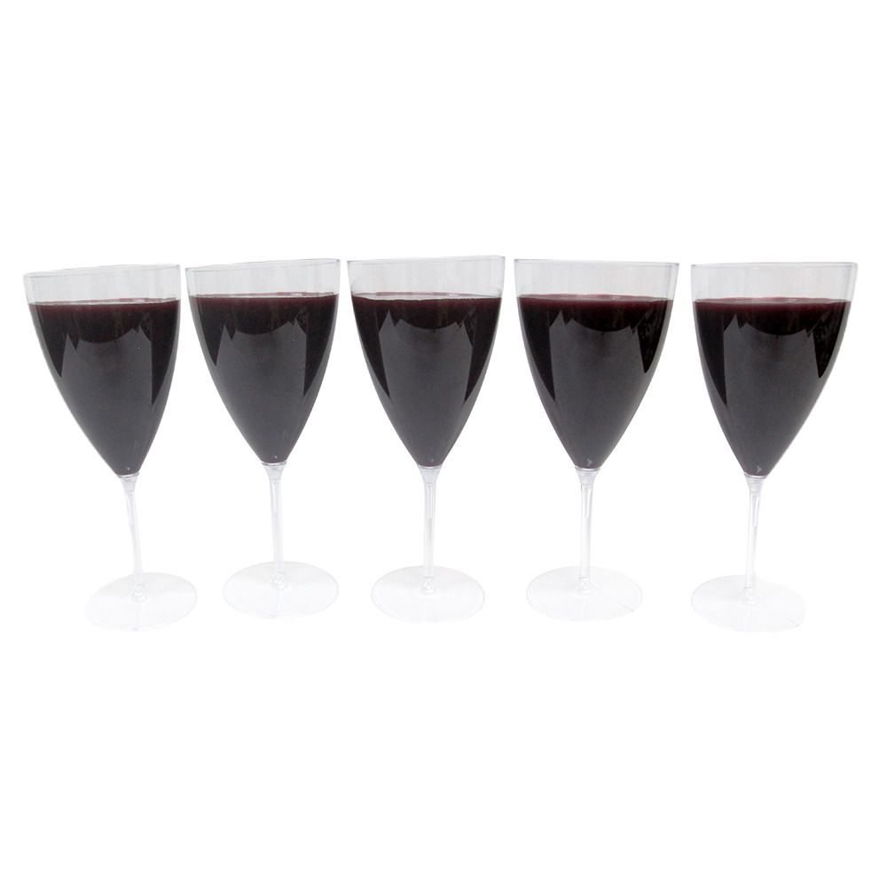 แก้วไวน์พลาสติก 5 ชิ้น #TD-07-708S5