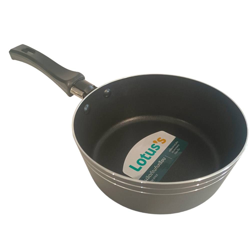 โลตัส หม้อต้มนมสีเทา 16ซม.