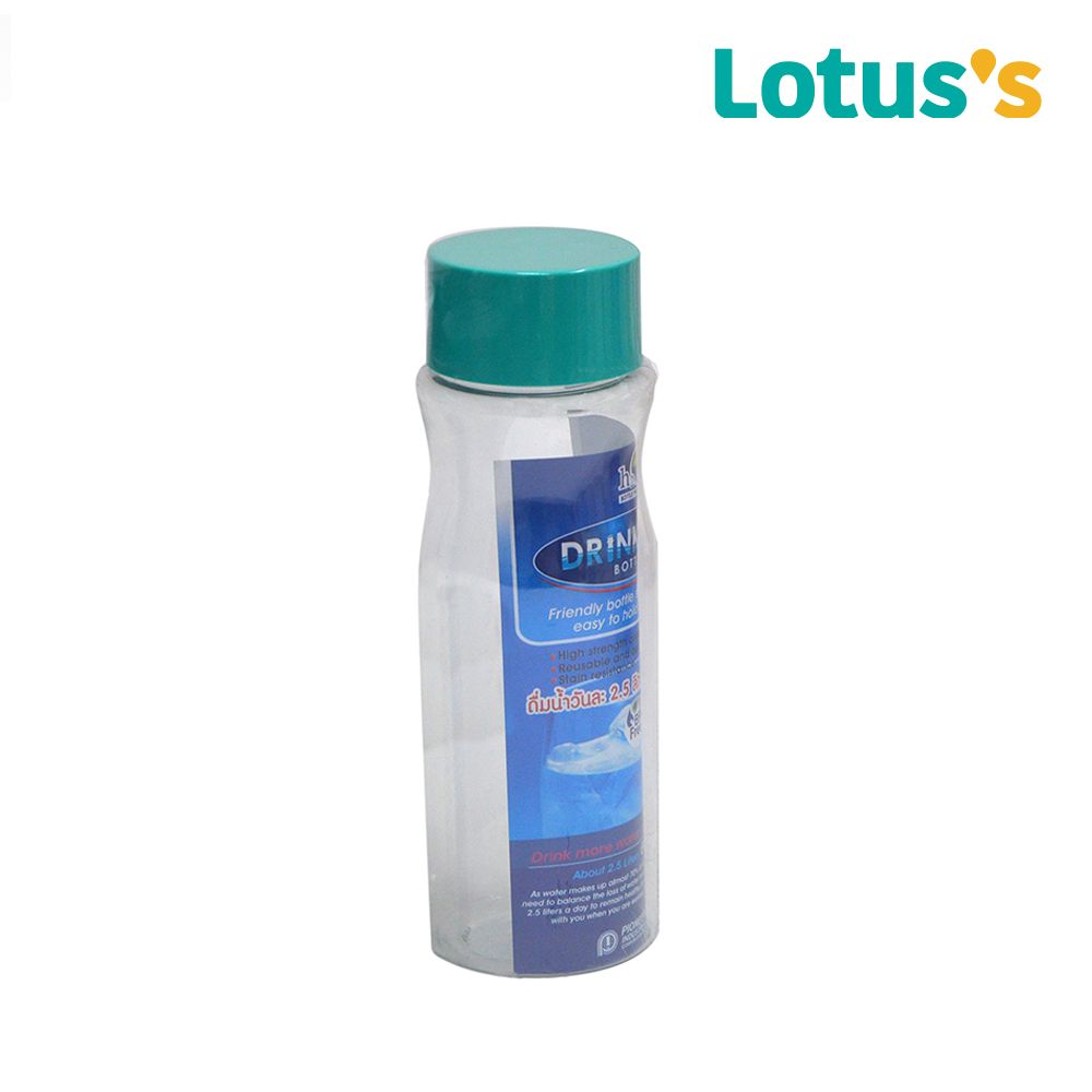 โลตัส ขวดน้ำกลมฝาปิดสนิท 1100มล แพ็ค2 (คละแบบ)