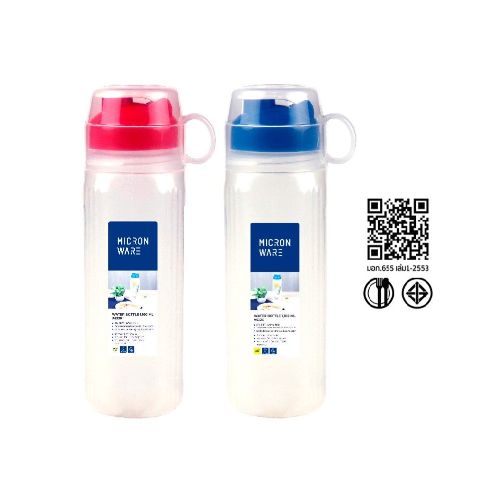 MICRONWAREชุดขวดน้ำแอนตี้แบคทีเรีย แพ็ค2