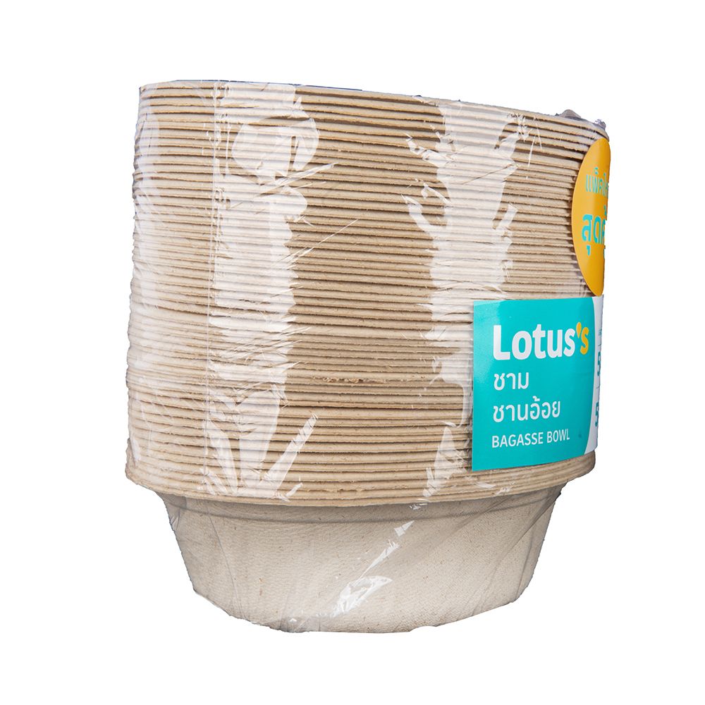 โลตัส ชามชานอ้อย 500 มล. 50 ใบ