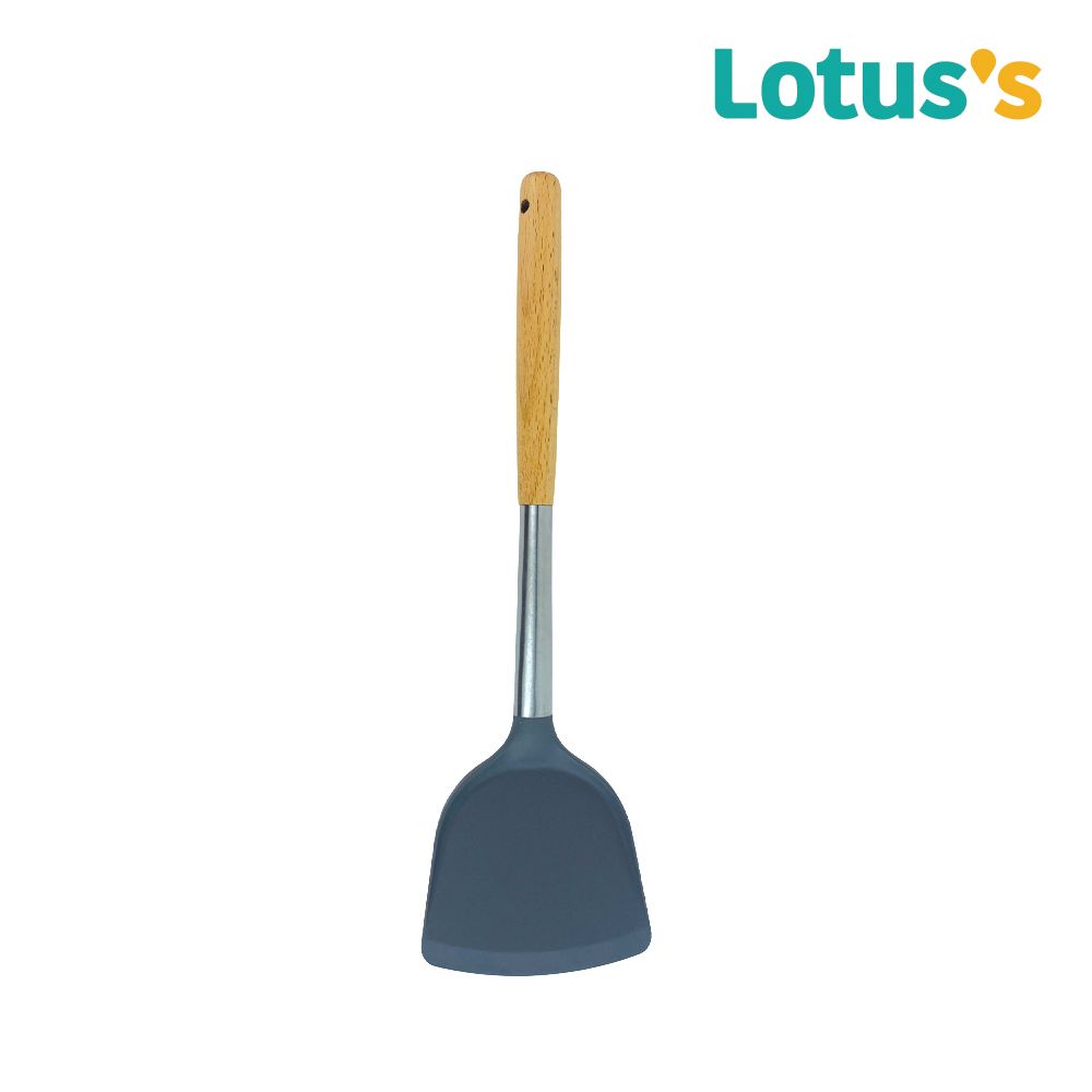 LOTUSS ตะหลิวซิลิโคนด้ามไม้