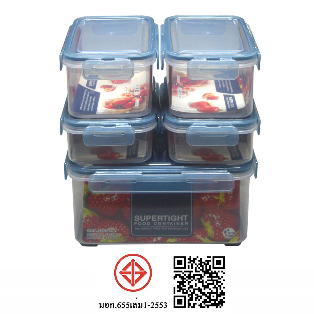 โลตัสชุดกล่องอาหารรวมฝา 10 ชิ้น