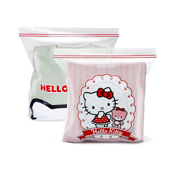 ZIPPER HELLO KITTY26.8X27.9 L 12 PCS