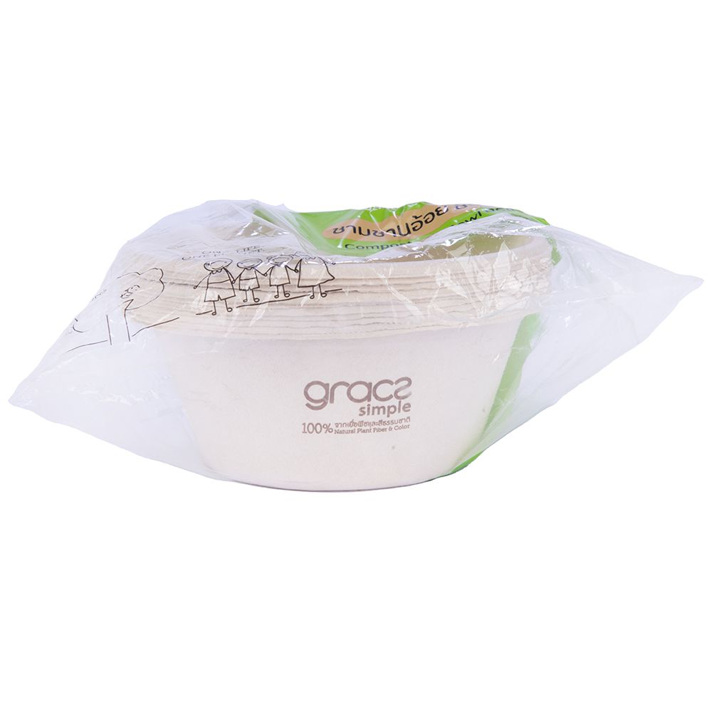 GRACZ COMPOSTABLE BOWL 850 ML. 10PCS.