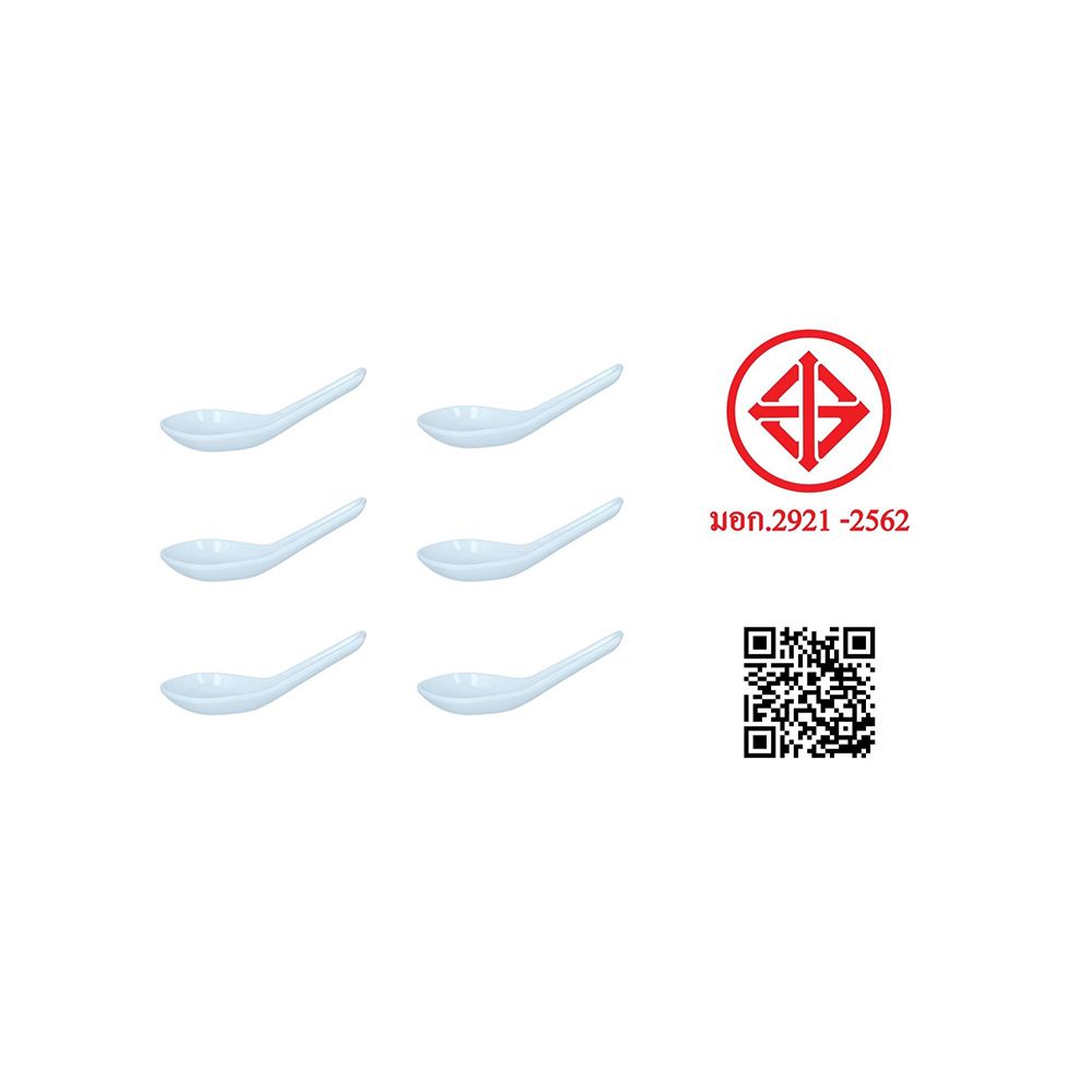 ช้อนเมลามีน แพ็ค 6