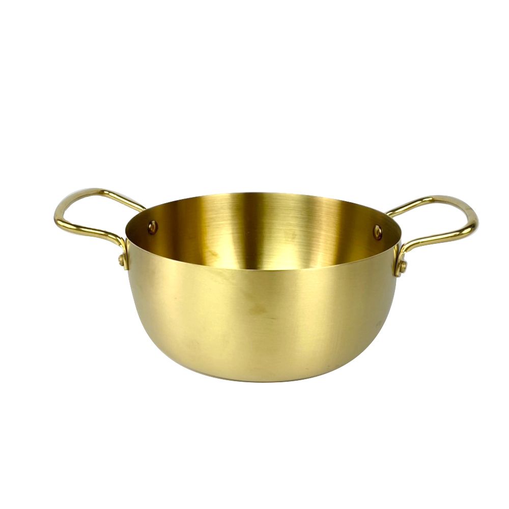 โมเมนโต หม้อเกาหลีทรงลึกสีทอง20 ซม