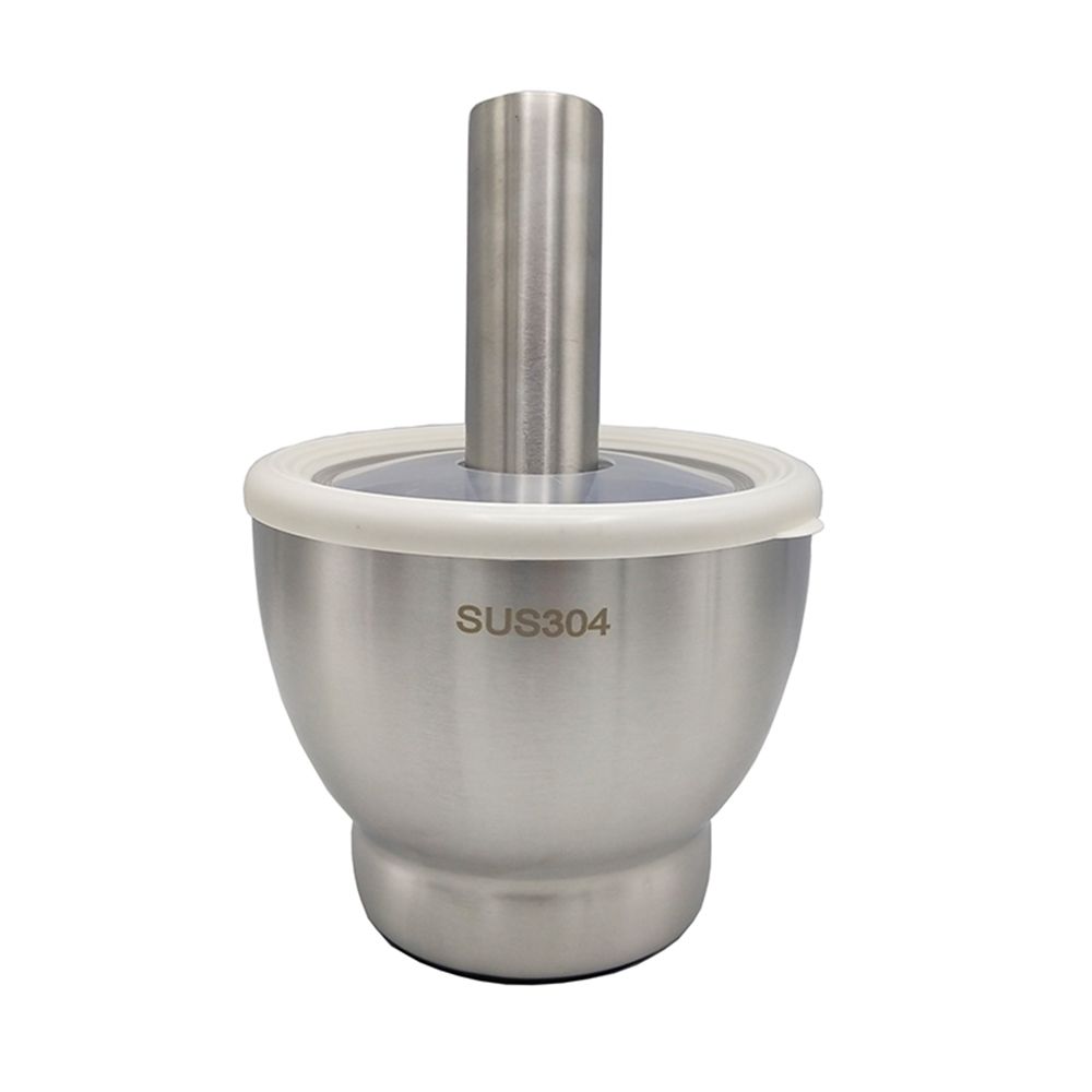 STAINLESS MORTAR 13CM.+PESTLE
