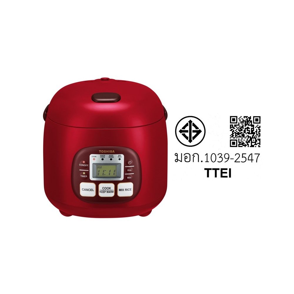 TOSHIBA หม้อหุงข้าวคอมฯ 0.5ลิตร #RC-5MM(R)